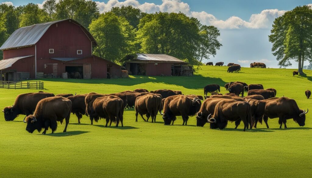 Buffalo farming image