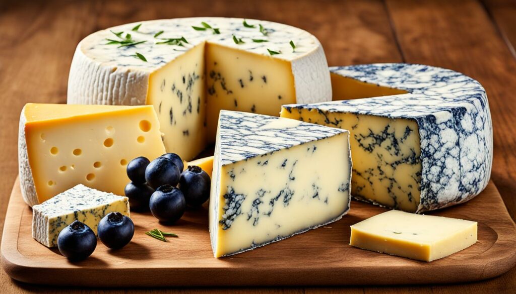 Minger, Fat Cow, and Blue Murder Cheeses